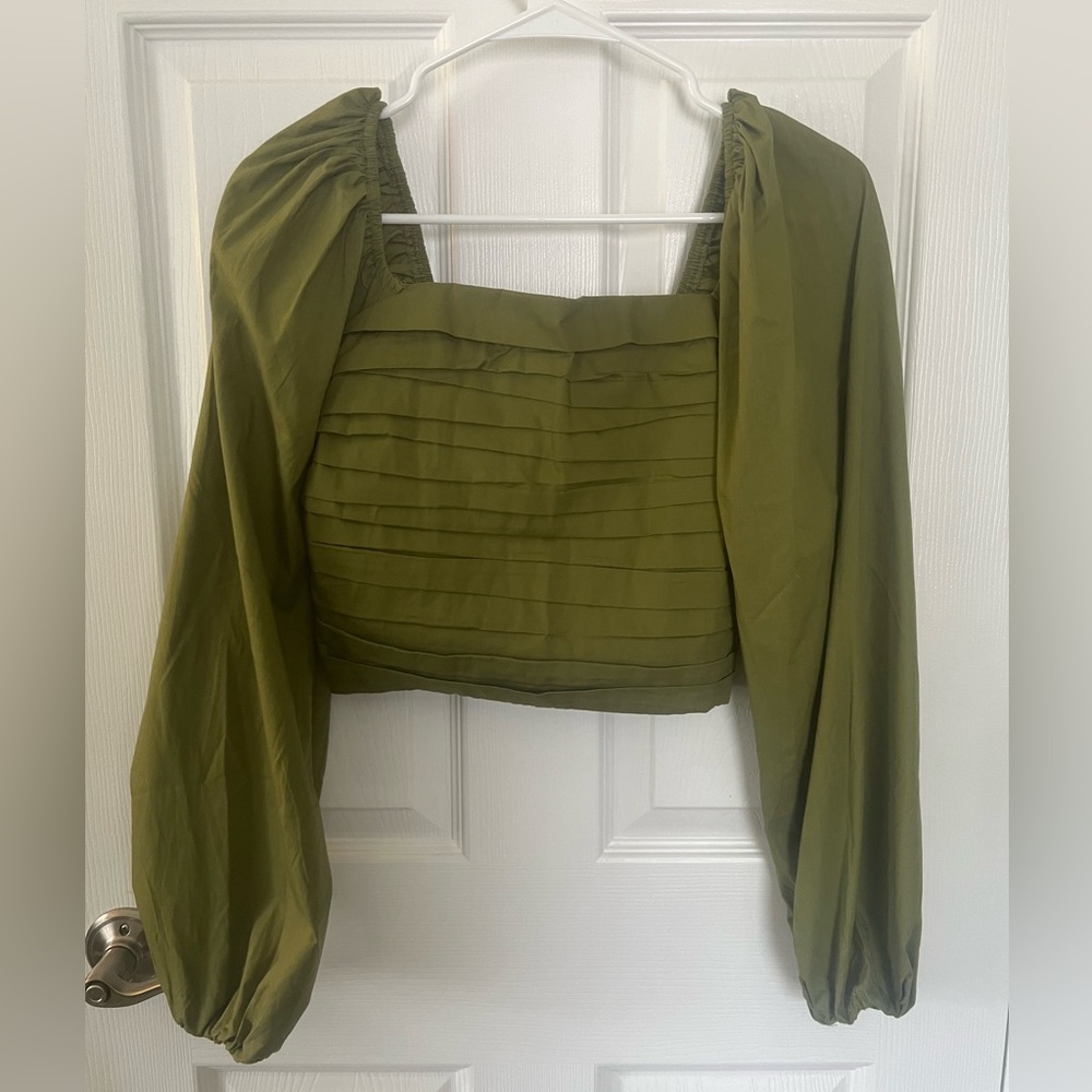 NWT Abercrombie & Fitch Olive Green Top.
